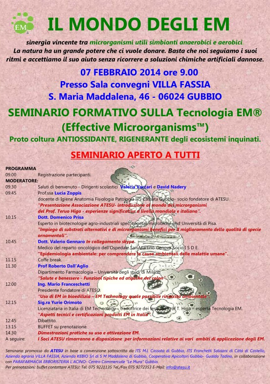 Conferenza a Gubbio, 7 febbraio 2014 ore 9.00