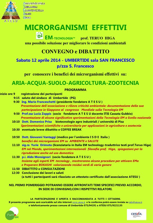 Convegno ad Umbertide, 12 aprile 2014