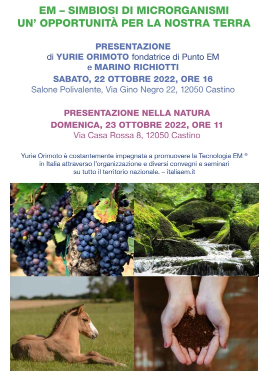 Incontro a Castino (Cuneo) sabato 22 ottobre, h. 16